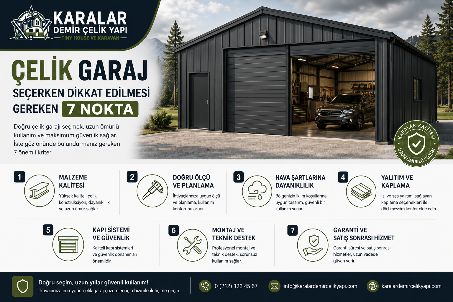 Çelik Garaj Seçerken Dikkat Edilmesi Gereken 7 Nokta