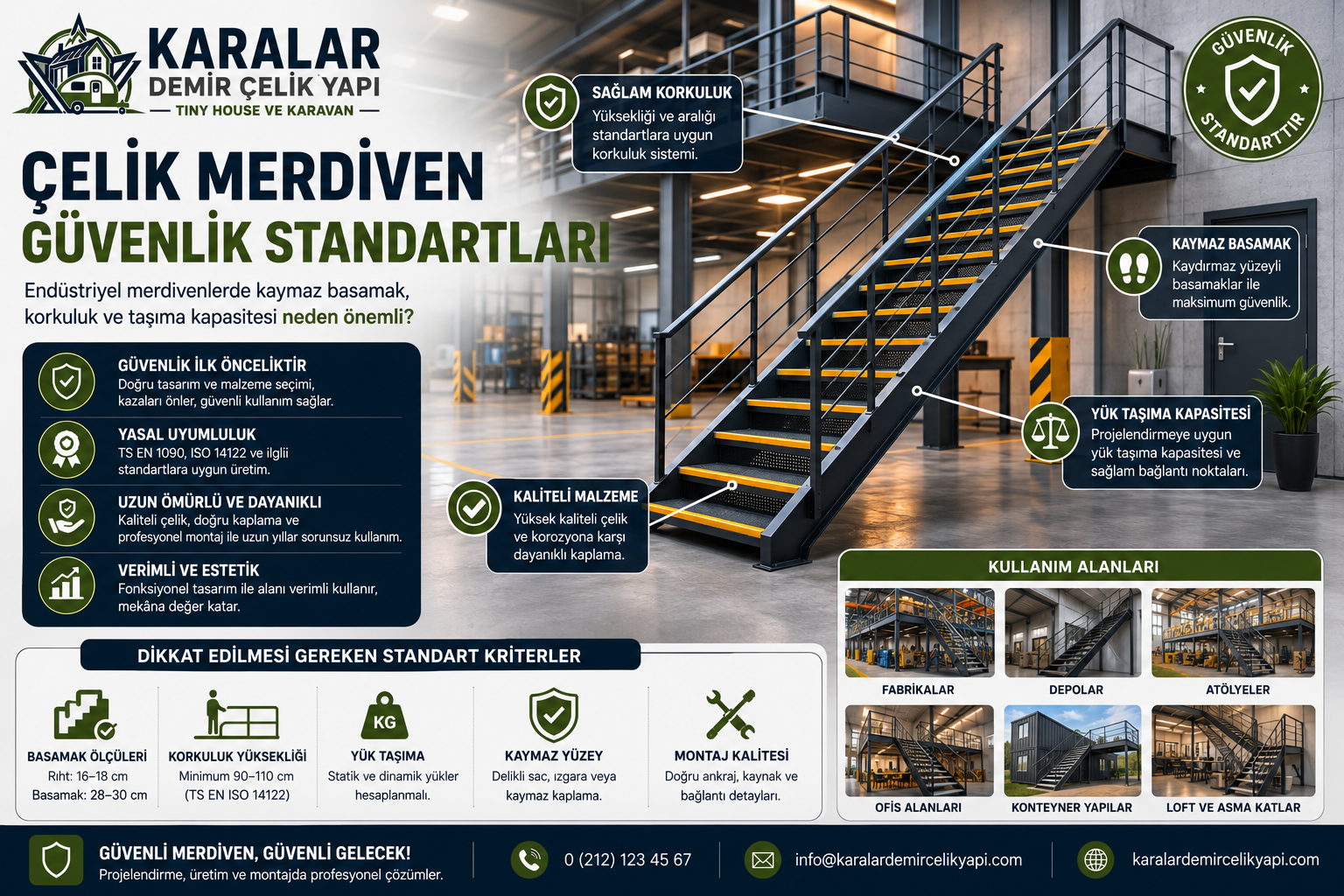 Çelik Merdiven Güvenlik Standartları